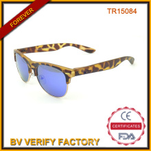 Half Rim Tr90 Sun Glasses with Blue Lens Tr15084